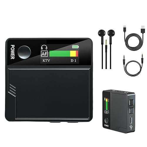 Portable Voice Changer with Color Screen Display, Wired Lavalier Microphone - Real-Time Voice Changing with 10 Fine-Tuning, Live Sound Card for PS4/PS5/Xbox One/PC/Phone/Laptops