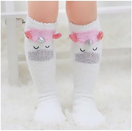 Copper Robin Knee high Unicorn socks Unicorn slipper socks Tall Long Girl's Unicorn socks