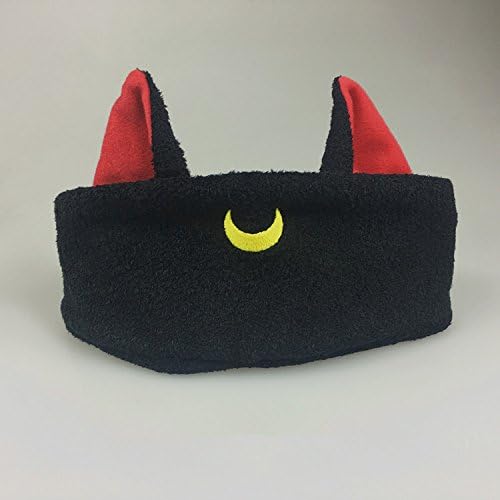 Anime Kiki's Delivery Service Black Cat Ears Headband Sports Hairband Headdress Makeup Beauty Hair Band