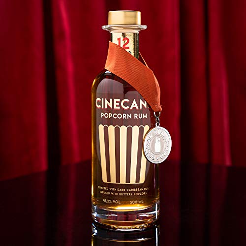 CINECANE Popcorn Rum Gold 12 | 41,2% | 0,5L | Destilliert mit echtem Popcorn – Bild 6