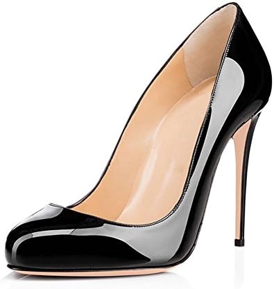 Joogo Round Toe Party Stilettos Slip On High Heels 4.7 inches Thin Heel Classics Pumps