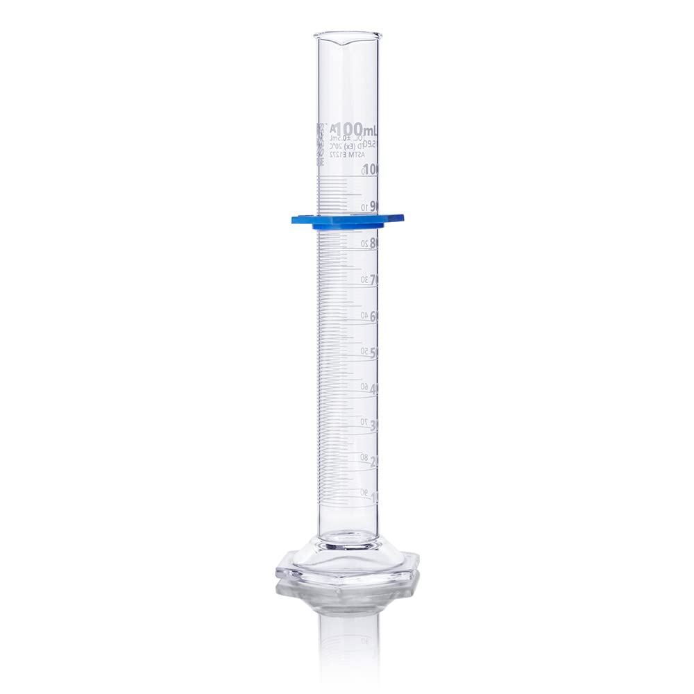 Graduated Cylinder, Globe Glass, 100mL, Class A, to