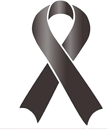 Amazon Com Melanoma Skin Cancer Awareness Ribbon Car Auto Glass Wall Vinyl Sticker Everything Else