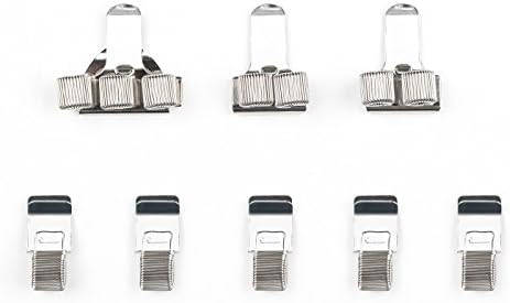 TADAE Stainless Pen Holder Clip for Notebook and Clipboard with Spring Fits Different Pen Size, 8 Pack