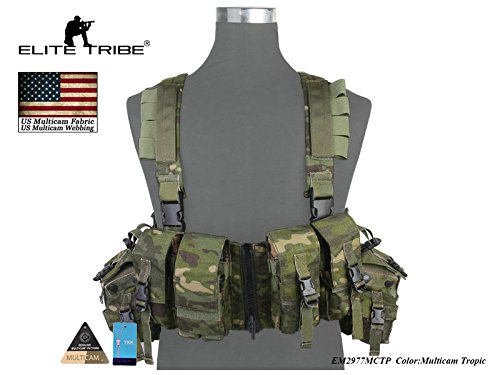 LBT 1961A-R Load Bearing Chest Rig Tactical CORDURA Molle Vest Multicam Tropic