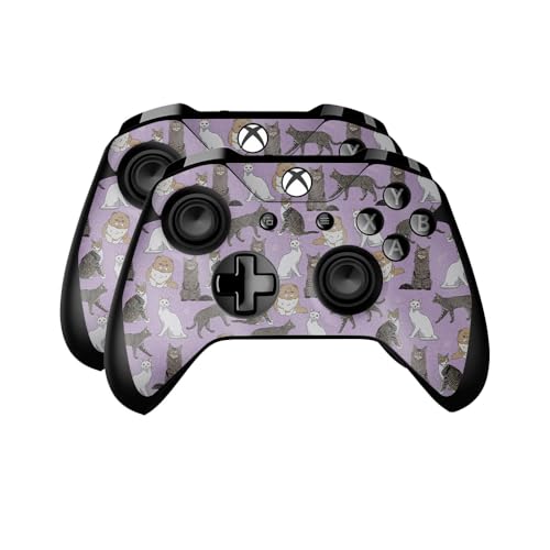 Glossy Glitter Skin Compatible with Microsoft Xbox One Controller (2 Pack) - Ca…