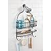 iDesign 62071 York Metal Wire Hanging Shower Caddy, Extra Wide Space for Shampoo, Conditioner, and Soap with Hooks for Razors, Towels, and More, 16