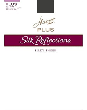Hanes Silk Reflections Plus Enhanced Toe Sheer Pantyhose