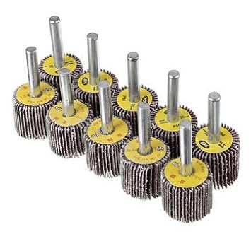 Generic 10Pcs 25Mm 40&80 Grit Flap Wheel Disc Set Sanding Drill Abrasive Sandpaper Polishing Tool