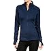 Women's Active Long Sleeve Work Out Gym Yoga Stretchy Zip Thumb Hole Jacket