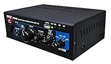Pyle Home PTAU23 Mini 2x40 Watt Stereo Power Amplifier with USB/AUX Inputs