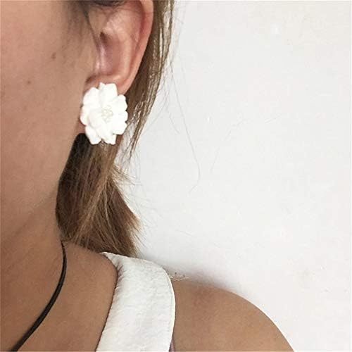 CAVIVIUK Women Stud Earrings Women Fashion Jewelry Elegant Faux Pearl Decorated Flower Ear Studs Earrings