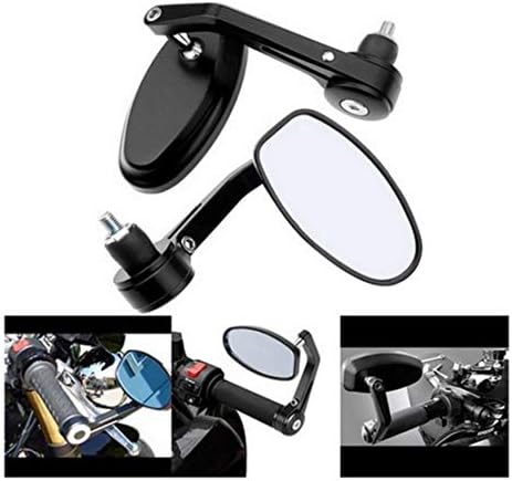 Motorcycle Mirrors FENJAR Black 22mm(7/8") Handle Bar End Side Mirrors for Honda Yamaha Kawasaki Suzuki Ducati KTM Harley Davidson Sportster
