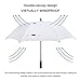 G4Free 68 Inch Automatic Open Golf Umbrella Double White Canopy Wedding Auto Open Extra Large Oversize Windproof Umbrellas(White)