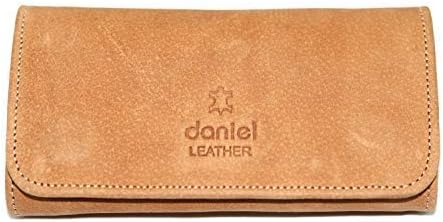 Pure Leather Tobacco Pouch Hold up to 50 Gram Bag (Tan)