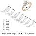 Coopache Invisible Ring Size Adjuster for Loose Rings – Ring Guard, Ring Sizer, 7 Sizes Fit Almost Any Ring
