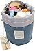 HOYOFO Makeup Bags Travel Drawstring Bags Cosmetics Barrel Bag Quick Packing Storage, Blue