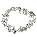 Heirloom Finds Animal Playful Kitty Cats in a Basket Silver Tone Bracelet 7" Long Magnetic Clasp