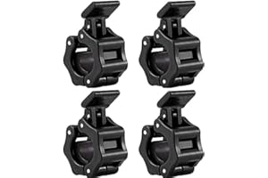 Slim Panda 1 inch Barbell Clips (Pack of 4), Non-Slip Quick Release Barbell Collars, Weight Locks Dumbbell Clips, Barbell Cla