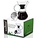 ParkBrew Pour Over Coffee Maker - set includes glass pourover carafe (up to 27 fl. oz.), heat retaining lid, and reusable coffee filter or dripper