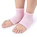 3 Pairs Soft Ventilate Gel Heel Socks - Open Toe Socks for Dry Hard Cracked Skin Moisturizing Day Night Care Skin