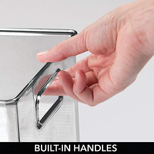 mDesign Storage Bins with Builtin Handles for Organizing Hand Soaps