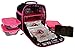 6 Pack Bags Innovator Cube Meal Prep Lunch Bag with 3 BPA-Free, Reusable, Microwavable, Freezer Safe, Portion-Controlled Containers, Lunch Box with Storage Pockets - (Black/Neon Pink)