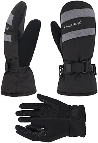 ANDORRA Women's Mittens with Pockets Optional Light Inner Hyper Tech Touchscreen Gloves