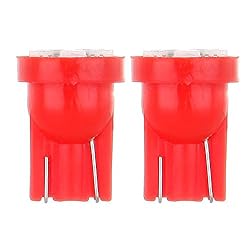 10x T10 194 168 Dash Instrument Red LED Light Bulbs