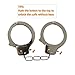 Metal Handcuffs - Bdwing BD02 Kids Play Toy Metal handcuffs with keys. Party Favors for Swat Role Police Role Play Kids Party Supplies Costume Accessory (Silver)