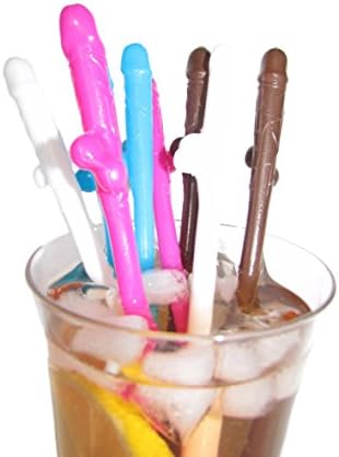 Bachelorette Party Sipping Straws In Various Colors - Hens Nights &amp; Naughty Girls Night Out Fun