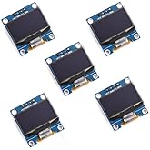 Teyleten Robot 0.96 inch LCD OLED Display Board Module 12864 128X64 IIC I2C SSD1306 Driver 4 Pins for Raspberry Pi Arduino(5p