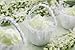 Darice VL2045-01 Flower Girl Basket, White, Set of 3