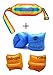 Topsung Inflatable Water Flotation Swim Waist Belt Swimming Vest and Arm Bands Floatation for Adults