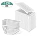 Wecolor 120 Pack Disposable Face Masks with Elastic Ear Loop 3 Ply Breathable, Suitable for Home, School, Office and Outdoors (White)