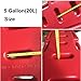 SXMA Fuel Tank Cans Spare 5 Gallon Portable Fuel Oil Petrol Diesel Storage Gas Tank Emergency Backup for Jeep JK Wrangler SUV ATV Car Motorcyc Toyota ect Most Cars (Pack of 1) (Red)