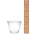 Party Essentials Party Supplies Plastic Disposable Cups/Tumblers For Drinks, Snacks, Fruits, 5-Ounce, Clear, 40-Count