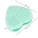 JASSINS Makeup Brush Cleaning Tool/Cosmetic Brush Washing Silicone Egg for Makeup Brushes (Pink+Lake Green)