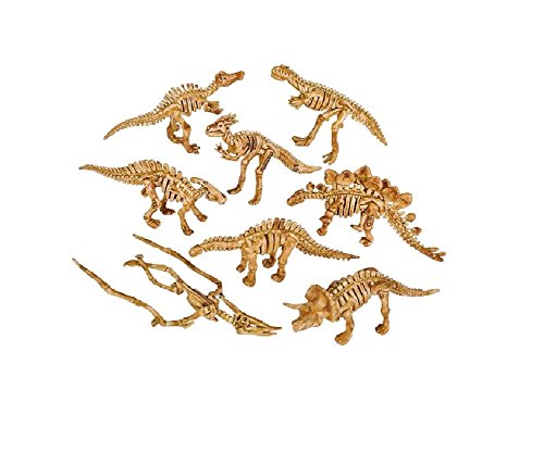 Novelty Treasures NT1295 Awesome 2 Inch Skeleton Dinosaur Figures Set of 48 School Activity and Dino Birthday Party Favor Goody Bag Toys