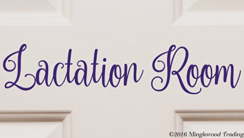 LACTATION ROOM 12" x 2.5" Vinyl Decal Sticker - Breastfeeding Nursing -- WHITE