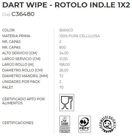 Celtex Dart Wipe industriële handdoeken, 800 scheuren, 100% pure cellulose, 2 stuks - Afbeelding 7