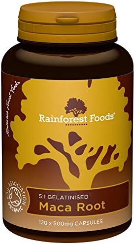 (2 Pack) - Rainforest Foods - Organic Maca Root 5:1 | 120's | 2 PACK BUNDLE