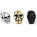 COPAUL Jewelry Men's Stainless Steel Skull Rings High Polished,3 Colors