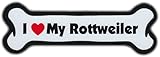 Dog Bone Magnet: I Love My Rottweiler | For