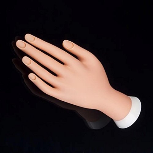 Yirui Adjustable Nail Art Fake Hand for Training and Display