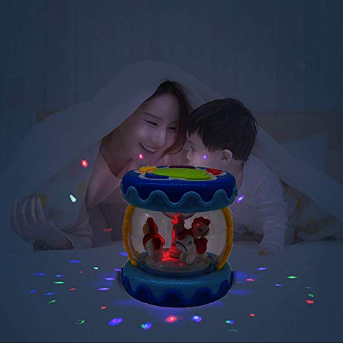 WISHTIME Baby Musical Drum Toy - Educational Learning Toy for Baby Electronic Drum Instruments with Lights for 1 2 3 Year Old Toddlers Kids Boys and Girls - Thumbnail 5