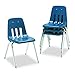 Virco Student Chair, Navy, Soft Plastic Shell, 18