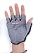 Masione® Padded Ventilated Bike Bicycle Cycling Mountain Road Half Gel Silicone Antiskid Finger Gloves/ Half Finger Gloves / Sport Gloves Mitten/ Fingerless Cycle mitts, Soft durable microfiber Material with Velcro Strap -Black with Blue -M