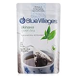 Blue Villages Green Tea, Premium Tea - 100% Pure Leaf, Natural and Organic, 20 Tea Bags (2g each) from Okinawa Japan