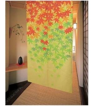 Maple Leaf Japanese Noren Doorway Fabric Curtains Joy 5903 Amazon